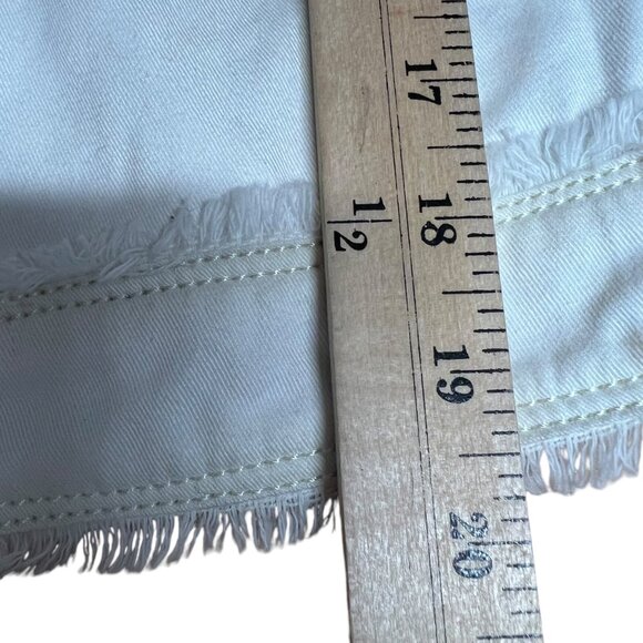 Jakett Hayden White Perforated Leather& Twill Rocker Chic Bomber Jacket Size S‎ - Picture 5 of 9